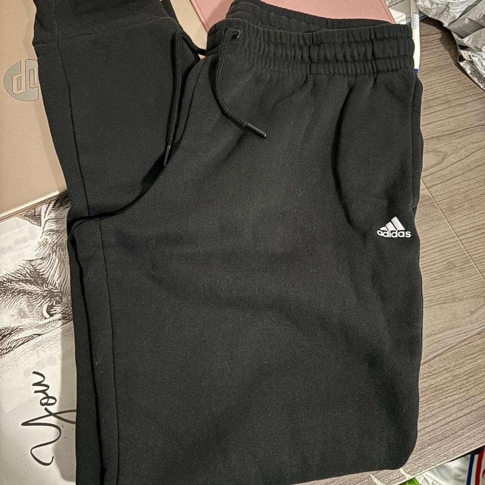 Adidas Black Sweatpants with Logo